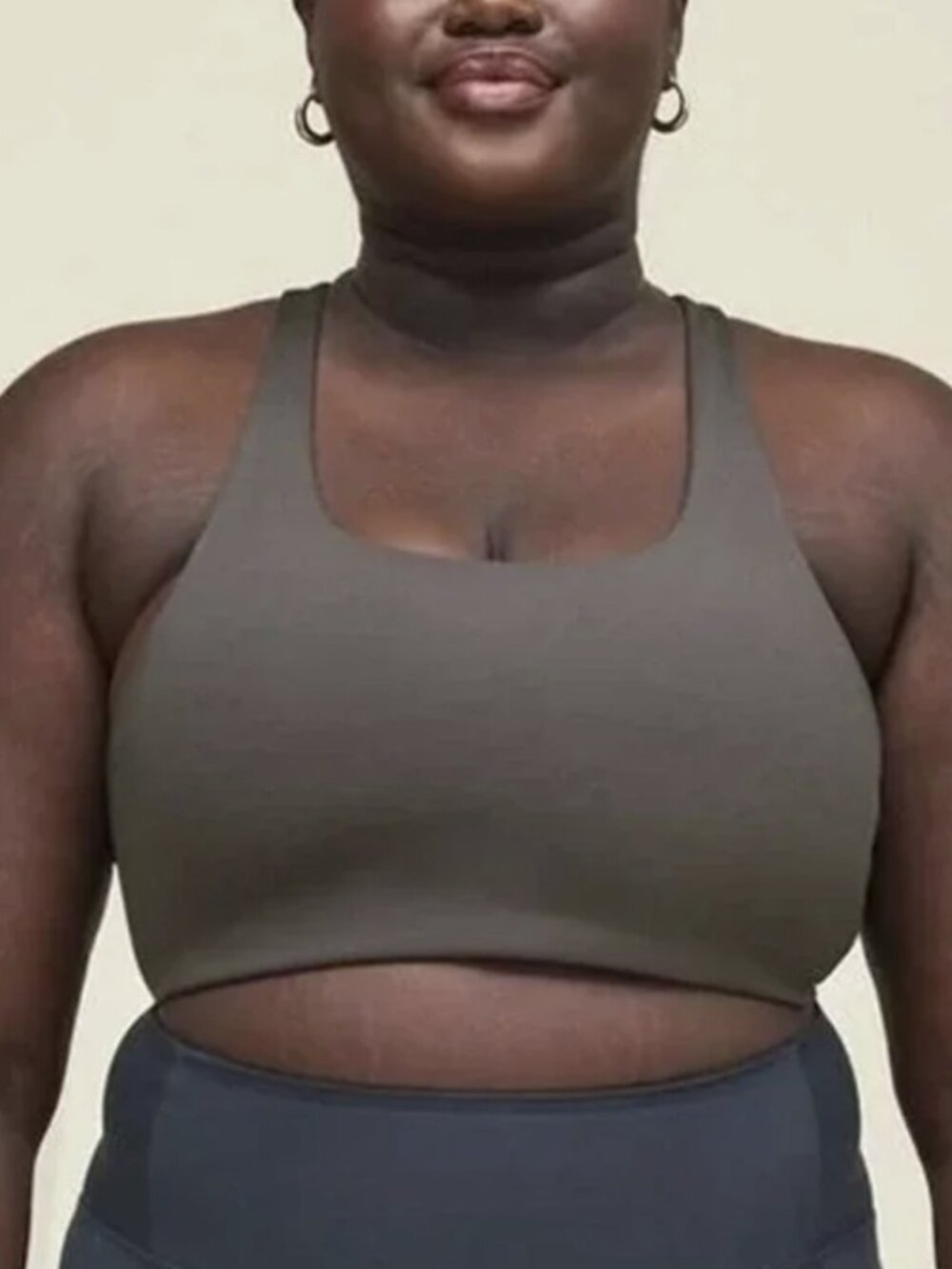 Girlfriend Collective Simone High Support Bra Moon Gray Adjustable Sport Size XS